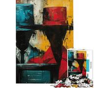 Rompecabezas para Adolescentes de 1000 Piezas Pintura Abstracta de espías Rompecabezas para Adultos Juegos Divertidos Carrera de Velocidad Manual interacción Entre Padres e Hijos (tamaño 50x75cm)