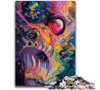 Rompecabezas para Adolescentes de 1000 Piezas, Pinturas al óleo Coloridas, Juego Familiar, antiestrés, desafío difícil, Regalo de Amigo Secreto, 26x38cm