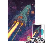 Rompecabezas para Adolescentes de 1000 Piezas Pioneros de Las Estrellas Actividades Divertidas en casa Decoración artística para el hogar Juegos educativos Apto para Mayores de 14 años (38x26cm)