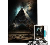 Rompecabezas para Adolescentes de 1000 Piezas Pirámide Espacial Juego desafiante Juguete Imposible Ideal para Parejas Regalo de cumpleaños (tamaño 38x52cm)