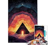 Rompecabezas para Adolescentes de 1000 Piezas Pirámide Mística Rompecabezas para Adultos Juego práctico Decoración de Pared Oferta como Regalo para Toda la Familia (Tamaño 50x75cm)