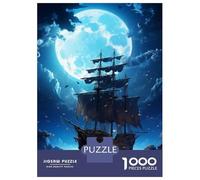 Rompecabezas para Adolescentes De 1000 Piezas Pirate Ship 01 Rompecabezas para Adultos Juguetes De Bricolaje Una Obra De Arte Diversión En Casa Actividades, 70x50cm/1000pcs