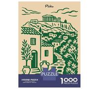 Rompecabezas para Adolescentes De 1000 Piezas Plaka, Athens Travel Rompecabezas Juguete Decoración De Pared Vacaciones En Casa Matar El Tiempo Desafío Educativo 38x26cm/1000pcs