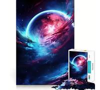 Rompecabezas para Adolescentes de 1000 Piezas,Planeta Azul,Arte de Borde Exacto,Juego de Concentración y Diversión,Momento de Diversión y Relajación,Regalo Navideño para la Relajación 50x75cm