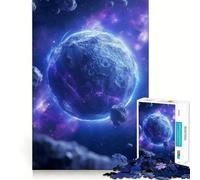 Rompecabezas para Adolescentes de 1000 Piezas,Planeta Azul,Espacio,Cosmos,Arte Premium,Juego de Concentración Mental,Diversión para el Tiempo Libre,Regalo de Arte Navideño 38x26cm