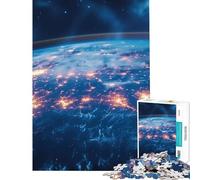 Rompecabezas para Adolescentes de 1000 Piezas Planeta del Espacio Actividades Divertidas para Aprender en casa Juguete Educativo para Mayores de 14 años (38x26cm)