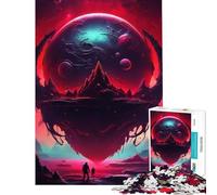Rompecabezas para Adolescentes de 1000 Piezas Planeta Desconocido Un desafío Educativo para Mejorar la Memoria Juegos Divertidos para Mayores de 14 años Juego de Rompecabezas Incluido 38x26cm
