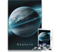 Rompecabezas para Adolescentes de 1000 Piezas, Planeta Neptuno en el Espacio, pasatiempo Relajante, Juguete Profesional de Corte Limpio, tamaño 38x52cm
