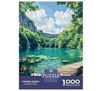 Rompecabezas para Adolescentes De 1000 Piezas Plitvice Lakes Croatia Rompecabezas Juegos Relajantes Difícil Difícil Diversión Actividades En Casa, 70x50cm/1000pcs