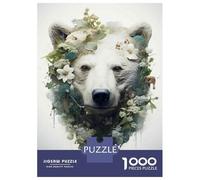 Rompecabezas para Adolescentes De 1000 Piezas Polar Bear Wall Art Print Rompecabezas para Adultos Juguete Decoración De Pared Mejora La Memoria Regalos De Cumpleaños Y Únicos 52x38cm/1000pcs