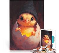 Rompecabezas para Adolescentes de 1000 Piezas Pollito en Huevo Juguetes Juegos Educativos Antiestrés Decoración del hogar 52x38cm