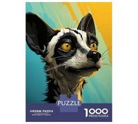 Rompecabezas para Adolescentes De 1000 Piezas Popart Lemur Rompecabezas para Adultos Juguetes Antiestrés Arte De Pared Regalos De Cumpleaños Y Únicos 52x38cm/1000pcs