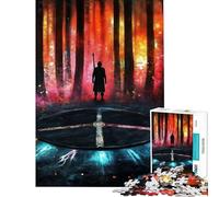 Rompecabezas para Adolescentes de 1000 Piezas Portal del Bosque Místico Rompecabezas para Adultos Juegos Divertidos para Mejorar la Memoria cumpleaños y Navidad (Tamaño 38x26cm)