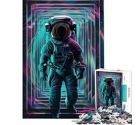 Rompecabezas para Adolescentes de 1000 Piezas Portal Espacial de astronautas Juguetes educativos Juegos relajantes desafío difícil Regalos de cumpleaños (tamaño 38x26cm)