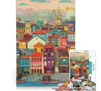 Rompecabezas para Adolescentes de 1000 Piezas Porto Juegos Familiares decoración colección de Artistas Bellas Artes 50x75cm