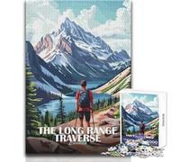 Rompecabezas para Adolescentes de 1000 Piezas, póster de la travesía de Larga Distancia de Canadá, Juguete, Juego Intelectual para diversión Familiar, Regalo de cumpleaños, tamaño 38x26cm