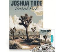 Rompecabezas para Adolescentes de 1000 Piezas, póster del Parque Nacional Joshua Tree, Juegos Familiares, decoración, colección de Artistas, Bellas Artes 50x75cm