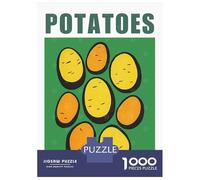 Rompecabezas para Adolescentes De 1000 Piezas Potato Minimalist Kitchen Art Print Rompecabezas para Adultos Juegos Relajantes Mejora La Memoria Desafiante De Completar 52x38cm/1000pcs