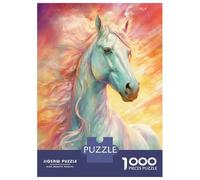 Rompecabezas para Adolescentes De 1000 Piezas Powerful Wild Horse Rompecabezas para Adultos Juegos Relajantes Análisis Y Lógica Cumpleaños 70x50cm/1000pcs