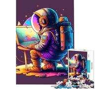 Rompecabezas para Adolescentes de 1000 Piezas Programador en el Espacio Juguetes adictivos para Cultivar la Paciencia Juego Familiar Ideal para Parejas Un Gran Regalo para los Amantes de los Juegos