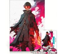 Rompecabezas para Adolescentes de 1000 Piezas protagonista de Anime de Ojos Rojos Juego Educativo dificultad difícil colección de Artistas Bellas Artes 38x26cm