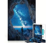 Rompecabezas para Adolescentes de 1000 Piezas,Puerta Celestial,Borde Impecable,Juego Divertido para Pensar,Tiempo Divertido Acogedor,Exhibición de Arte Navideño (38x26cm)