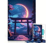 Rompecabezas para Adolescentes de 1000 Piezas,Puerta Celestial de Japón,Rompecabezas de lógica Divertido y de Corte preciso,Ideal para Relajarse y divertirse, (50x75cm)