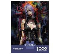 Rompecabezas para Adolescentes De 1000 Piezas Punk Girl No4 Rompecabezas para Adolescentes Juegos Relajantes para La Diversión Familiar Juego Desafiante Regalos 52x38cm/1000pcs