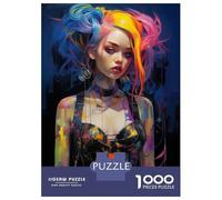 Rompecabezas para Adolescentes De 1000 Piezas Punk Girl No5 Rompecabezas para Adultos Juguete Decoración De Pared Carrera De Velocidad Manual Desafío Educativo 38x26cm/1000pcs