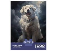 Rompecabezas para Adolescentes De 1000 Piezas Pyrenean Mountain Dog Dog Portrait Rompecabezas para Adultos Juegos Familiares Análisis Y Lógica Cumpleaños Y Navidad 70x50cm/1000pcs