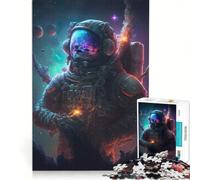 Rompecabezas para Adolescentes de 1000 Piezas Que se disuelven en el Espacio Juego Educativo Decoración Lista de Deseos con Papá Noel 50x75cm