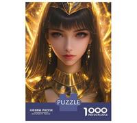 Rompecabezas para Adolescentes De 1000 Piezas Queen Cleopatra in Gold Rompecabezas Juegos Familiares Decoración Perfecta Cumpleaños Y Navidad 52x38cm/1000pcs
