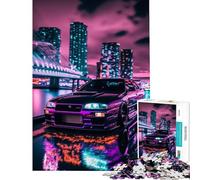 Rompecabezas para Adolescentes de 1000 Piezas R Neon Night Tokyo Drift Juego práctico Juguetes educativos Regalos Ideas Desafío difícil (Tamaño 75x50cm)