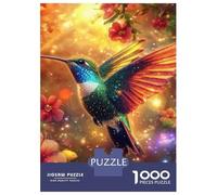 Rompecabezas para Adolescentes De 1000 Piezas Radiant Hummingbird Flight Rompecabezas para Adultos Juguetes Antiestrés Arte De Pared Regalos De Cumpleaños Y Únicos 52x38cm/1000pcs