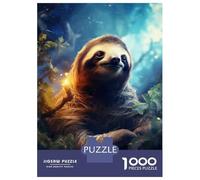 Rompecabezas para Adolescentes De 1000 Piezas Rainforest Sloth Wall Art Print Rompecabezas para Adultos Juego Familiar Difícil Difícil Cumpleaños Y Navidad 70x50cm/1000pcs