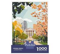 Rompecabezas para Adolescentes De 1000 Piezas Raleigh Cityscape Rompecabezas para Adultos Juego Práctico Mejora La Memoria Gran Regalo para Jugar 70x50cm/1000pcs