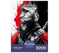Rompecabezas para Adolescentes De 1000 Piezas Raptor T-Rex Dinosaur King Rompecabezas Juegos Relajantes Pero Divertidos Y Humorísticos Cumpleaños 52x38cm/1000pcs