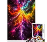 Rompecabezas para Adolescentes de 1000 Piezas Rayo Cósmico Humano Juego Educativo Decoración del Hogar Juguetes para el Hogar Entrena tu Cerebro y Manos (75X50CM)