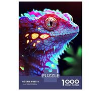 Rompecabezas para Adolescentes De 1000 Piezas Realistic Lizard Fantasy Rompecabezas para Adolescentes Juego Práctico Desafío Difícil Desafiante De Completar 38x26cm/1000pcs
