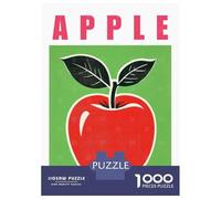Rompecabezas para Adolescentes De 1000 Piezas Red Apple Illustration Retro Kitchen Poster Rompecabezas Juguetes Antiestrés Mejora La Memoria Oferta como Regalo para Toda La Familia 38x26cm/1000pcs