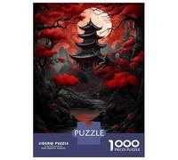 Rompecabezas para Adolescentes De 1000 Piezas Red Moon Japan (4) Rompecabezas para Adultos Juguetes Antiestrés Regalo De Cumpleaños para Cumpleaños, Navidad 70x50cm/1000pcs