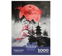 Rompecabezas para Adolescentes De 1000 Piezas Red Moon Japan Rompecabezas para Adultos Juego Práctico Decoración Perfecta Regalos Y Cumpleaños Únicos 70x50cm/1000pcs