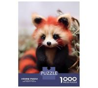 Rompecabezas para Adolescentes De 1000 Piezas Red Panda Furry Panda Bear Rompecabezas para Adultos Juego Práctico Una Obra De Arte Cumpleaños 70x50cm/1000pcs