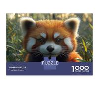 Rompecabezas para Adolescentes De 1000 Piezas Red Panda Portrait in Greenery Rompecabezas para Adultos Juego De Ingenio Regalos para Mujeres Desafiante De Completar 70x50cm/1000pcs