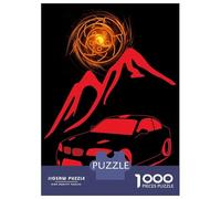 Rompecabezas para Adolescentes De 1000 Piezas Red Sport Car Rompecabezas para Adultos Juegos Relajantes Análisis Y Lógica Difícil Y Desafiante 70x50cm/1000pcs