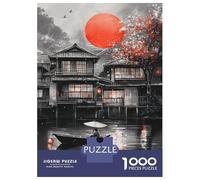 Rompecabezas para Adolescentes De 1000 Piezas Red Sun, Cherry Blossoms Rompecabezas para Adultos Juegos Relajantes Análisis Y Lógica Cumpleaños 70x50cm/1000pcs