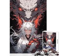 Rompecabezas para Adolescentes de 1000 Piezas Reina de Dragones Juguete para decoración de Pared Regalo de cumpleaños Juegos educativos Entrena tu Cerebro y Tus Manos tamaño 38x52cm