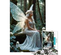 Rompecabezas para Adolescentes de 1000 Piezas Reina Hada Blanca Un Reto para completar Diversión en Familia Juguete antiestrés para Mayores de 14 años (38x26cm)