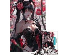 Rompecabezas para Adolescentes de 1000 Piezas Reina Vampiro de Ojos Rojos Difícil y desafiante Regalos para Mujeres Juegos Divertidos para Mayores de 14 años 50x75cm