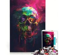 Rompecabezas para Adolescentes de 1000 Piezas Réquiem Vibrante Juego Imposible Regalo de cumpleaños con póster y Hoja de Preguntas a Juego 50x75cm